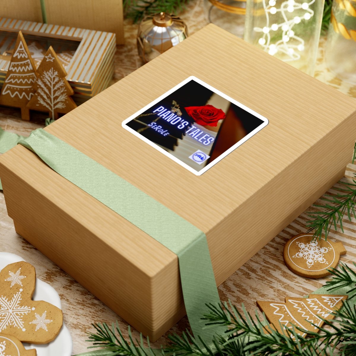 Musical Kiss-Cut Stickers - "Music is Life, Life is Music" for Music Lovers - Image 3